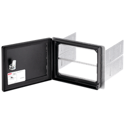 Product image for Hoffman HCP514B InterSafe Data Interface Port Disk Drive Enclosure, Black, Steel