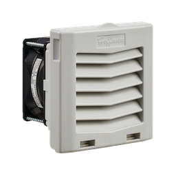 Product image for Hoffman HF0424414 HF04 Side-Mount Filter Fan, 24V, 21 CFM, Lt Gray