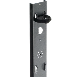 Product image for Hoffman PVCMTD20 Vertical Tie-Down Cable Manager, fits 2000mm ht, Black, Steel