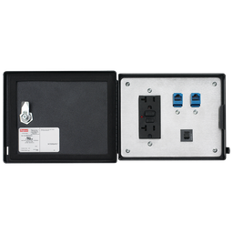 Product image for Hoffman HGF5ETHETHCC INTERSAFE Data Interface Ports for Ethernet Protocol, 143x 176x 24mm, Polycarbonate