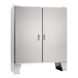 Product image for Hoffman A74H7218SSLP3PT Two-Door with 3-Point Latches, Type 4X, 74.06"2 x 72.06"2 x 18.06"2, Stainless Steel
