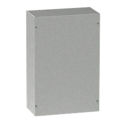 Product image for Hoffman ASG30x24x6NK Screw-Cover Pull Box / Enclosure, No Knockouts, Type 1, 30" x 24" x 6", Gray, Steel
