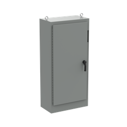 Product image for Hoffman A72XM3418FTCLP4 Free-Stand Disconnect with Quick-Release Hinge, Type 4, 72.12" x 33.5" x 18.12", Gray, Steel