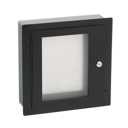 Product image for Hoffman ALDF88W Type 1 Locking Window Pull Box Accessory, fits 8" x 8", Black, Steel