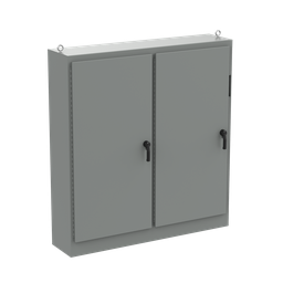 Product image for Hoffman A84XM7818FTCLP4 Free-Stand Disconnect with Quick-Release Hinge, Type 4, 84.12" x 78.5" x 18.12", Gray, Steel