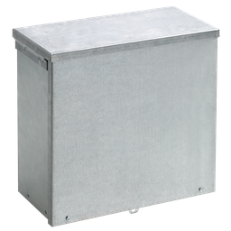 Product image for Hoffman A12R126GV Screw-Cover With Knockouts Type 3R, 12" x 12" x 6", Galvanized, Steel