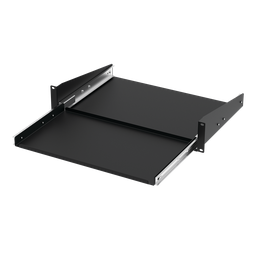 Product image for Hoffman P19KBSM Pull-Out Shelf for Mini Keyboard, 2U, Black, Steel
