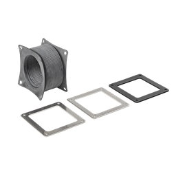 Hoffman F44WFFSS Flexible Fitting, 4" x 4", Rubber