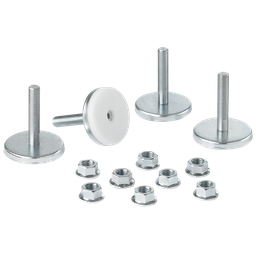 Product image for Hoffman PMBLM12 Mobile Base Leveling Kit, Black, Steel