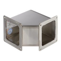 Product image for Hoffman F66WE90SS 90-Degree Elbow, 6" x 6", SS Type 304