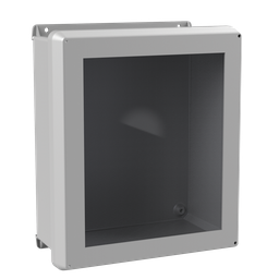 Product image for Hoffman HJB1412HWPL2LG Flat Cover with Latches, Type 4X, 13.81x 11.81x 5.99, Fiberglass