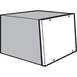 Product image for Hoffman PCS76FSS Covers for Upper Front of Sloped Fronts, fits 707/882x 600mm, SS Type 304