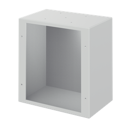 Product image for Hoffman LLB252512 Solid-Back Body, fits 250x 250mm, Lt Gray, Steel