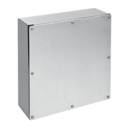 Product image for Hoffman A10104GSC Screw-Cover, Gasketed, Type 3, 10" x 10" x 4", Galvanized, Steel