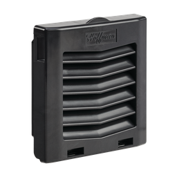 Hoffman HG0400403 HG Filter Fan Exhaust Grilles, fits HF04 fans, 4-inch, IP54, Black