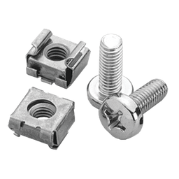 Product image for Hoffman ECNSM6 Fastener Package, fits 9mm Sq Holes, Steel