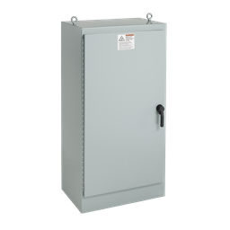 Product image for Hoffman A72H3724FS3PT 72" x 37" x 24" One-Door Free-Standing Enclosure, Type 4, with 3-Point Latch, Steel
