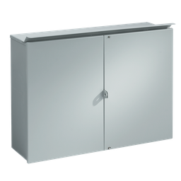 Product image for Hoffman A243210CTC Hinged Screw Cover with Steel Panel, 24" x 32" x 10", Gray, Steel