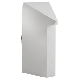 Product image for Hoffman PGLD45DC Wedge Consoles, Lt Gray, Steel