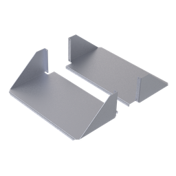 Product image for Hoffman ESHDA19 Double-Sided Solid Aluminum Shelf, 4U, Aluminum