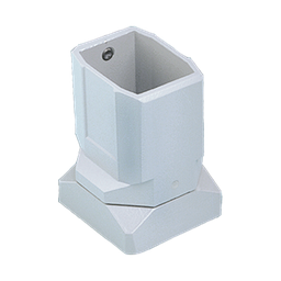 Product image for Hoffman CCS2FCLG COMPACT Series 2 Flange Coupling, fits 45x 60mm, Lt Gray, Aluminum