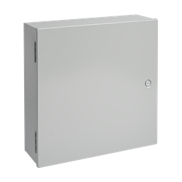 Product image for Hoffman A24N24DLP Medium Hinged-Cover Pull Box, Type 1, 24" x 24" x 12.62, Gray, Steel