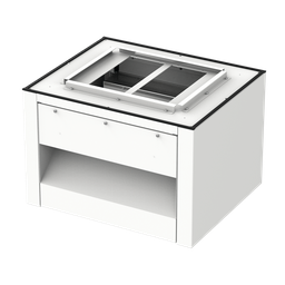 Product image for Hoffman WFHD3VB6830 Bases, 24.00x68.56x30.00, White, Vented Aluminum