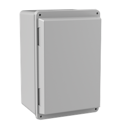 Product image for Hoffman A1066JFGR Screw- or Hinge-Cover with Quick-Release Latch, Type 4X, 9.5" x 6" x 5.69, Fiberglass