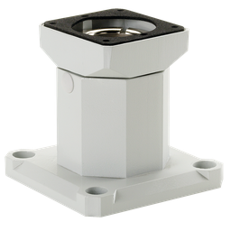 Product image for Hoffman CCS2RBBLG COMPACT Series 2 Rotational Base Bracket, fits 45x 60mm, Lt Gray, Aluminum