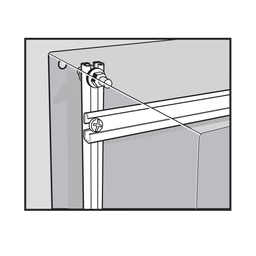 Product image for Hoffman CMC60 Mounting Channels, fits 60", Steel