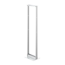 Product image for Hoffman EVR19FM45U 2-Post Open Frame Rack, 84" x 20.25" x 15", Aluminum