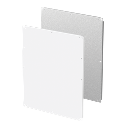 Product image for Hoffman A25P48 Panels for A26 Low-Profile Type 12 Disconnect Enclosures, 25.88x 48", White, Steel