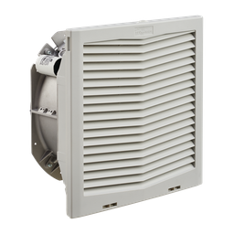 Product image for Hoffman HF1316414R HF13 Side-Mount Filter Fan, 115V, 395 CFM, Reverse Flow, Lt Gray