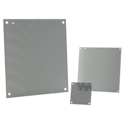 Product image for Hoffman A8N8PP Perforated Panel, fits 8" x 8", Steel - Gray