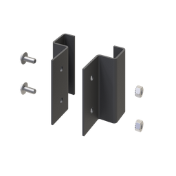 Product image for Hoffman ENCJK Seismic Cabinet Joining Kit, Black, Steel