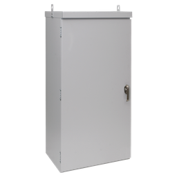 Product image for Hoffman A72R7224FSLP WEATHERPRO Outdoor Pad Mount, Type 3R, 72" x 72" x 24", Lt Gray, Steel