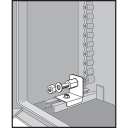 Product image for Hoffman UUPB Panel Bracket Kit, fits ULTRX, Steel