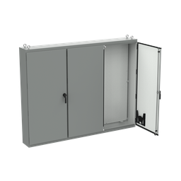 Product image for Hoffman A86M3E Free-Stand, Multi-Door, Type 12, 86.12" x 112" x 14.12", Steel