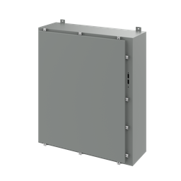Product image for Hoffman A42HS3712LP Disconnect Enclosure with Clamps, Type 4, 42" x 37.38" x 12", Gray, Steel