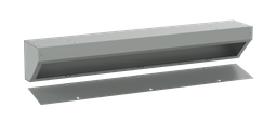 Product image for Hoffman AT6648 Angled Trough, NEMA Type 1, 6x 6x 48, Gray, Steel