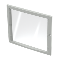 Product image for Hoffman CWH4045 CONCEPT Fixed and Hinged Window Kits, fits 400x 450mm, Aluminum