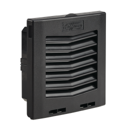 Product image for Hoffman HG0500503 HG Filter Fan Exhaust Grilles, fits HF05 fans, 5-inch, IP55, Black