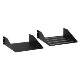 Product image for Hoffman EMS1918 Rack-Mount Steel Shelf, 19" x 18", Black, Steel