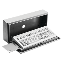 Product image for Hoffman CKBC24 CONCEPT Keyboard Box, 10" x 23.30x 4.79, Gray, Steel