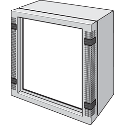 Product image for Hoffman LFP1616 Front Plate, INLINE, fits 166x 160mm, Aluminum