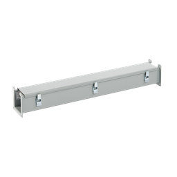 Product image for Hoffman F44L36 Lay-In NEMA Type 12 Wireway Straight Section, 4" x 4" x 36", Gray, Steel
