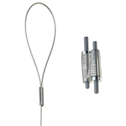 CAD SLK15L2LP WIRE ROPE HANGER KIT, LOOP, 1.5MM X 2M