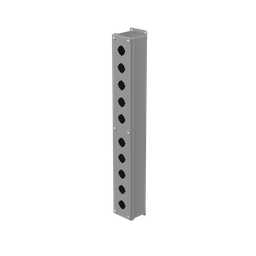 Product image for Hoffman E10PB Pushbutton Enclosures, Type 12, 10PB x 30.5mm, Gray, Steel
