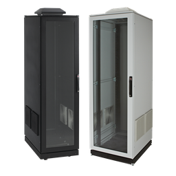 Product image for Hoffman PDCP2078GFP PROLINE Voice/Data and Server Cabinets with Fan and Filter Pack, 2000x 700x 800mm, Gray, Steel