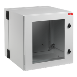Hoffman PTHW242436G2 ProTek D-H, Type 4, 12, 24.09x23.62x36.02, Lt Gray, Steel, Window